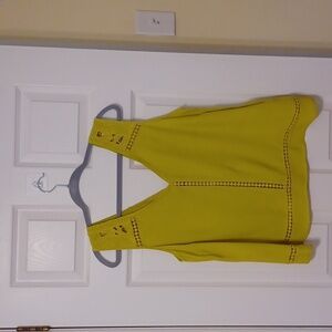 Mark, sz 10-12 avocado Green, cut out tank, 100% rayon.